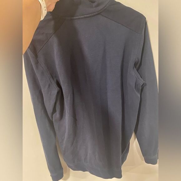 Ted Baker Navy Color Quarter Zip Sweater Mens Sz 40 - Picture 3 of 6